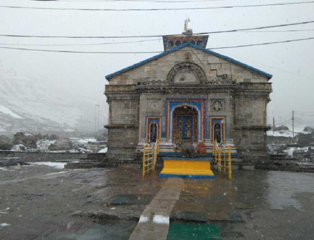 Rains and Hailstorms in Kedarnath Dham