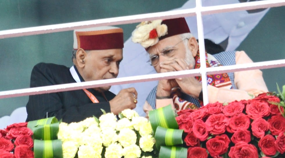 PM Modi Shimla Rally Live Photos.