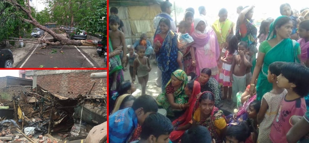 storm and rain in delhi ncr took one life in noida