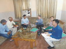 director visit to check progress of swachhata mission