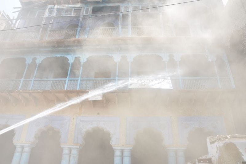 Agarbatti fire in LIC woman's house