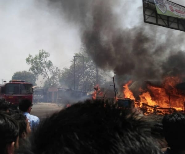  fire in BKT in Lucknow.