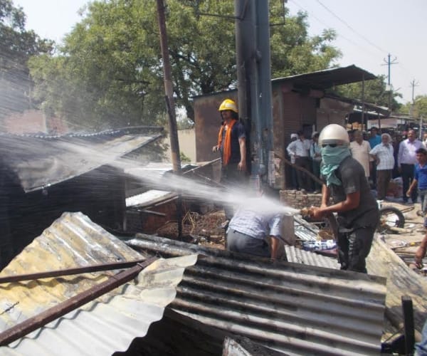  fire in BKT in Lucknow.