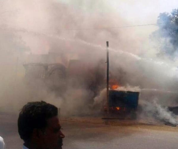  fire in BKT in Lucknow.