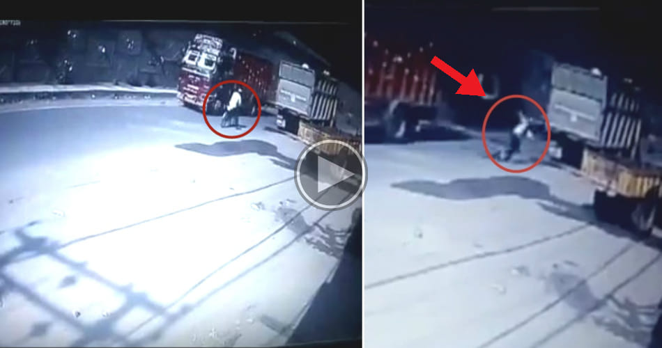 Caught on Cam, Truck falls from flyover in Jalandhar