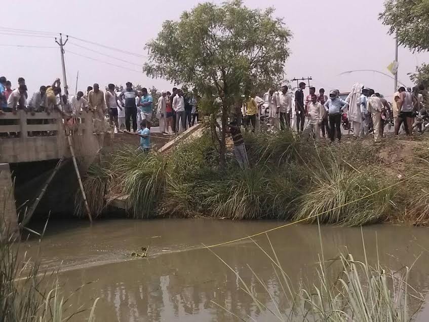 mother jumped into canal with two son at sonipat