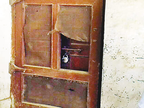 Sub-station chairs broke, locked on main gate
