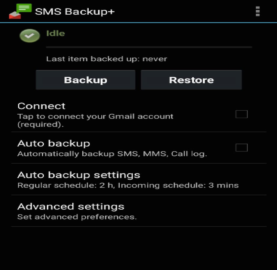 Message Backup