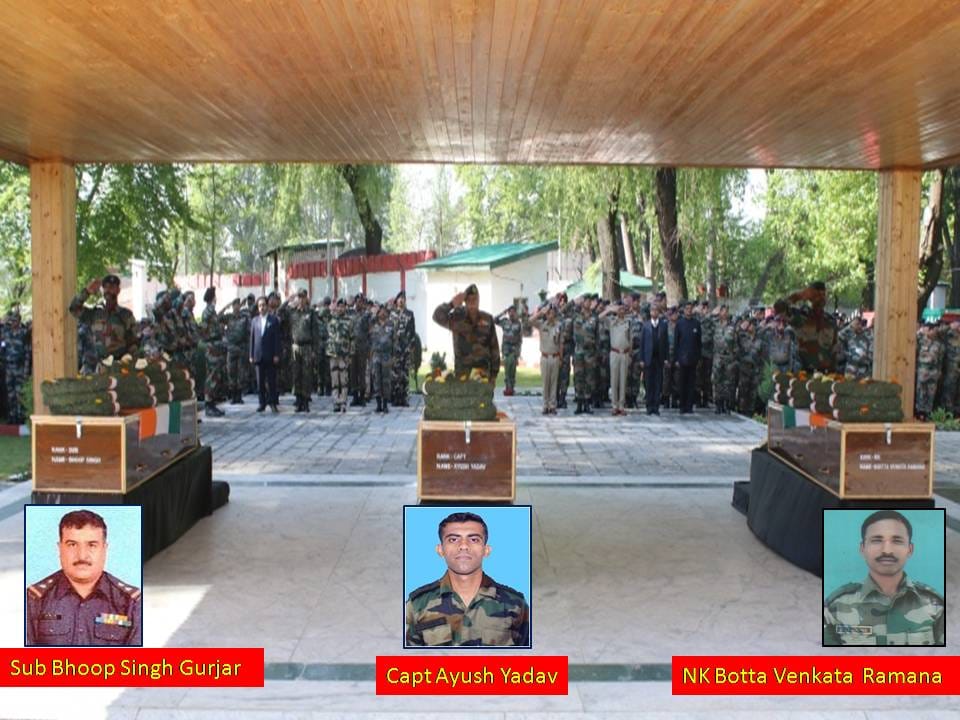 Wreath Lying Ceremony of martyrs of kupwara 