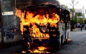 City burnt in the hostel fire