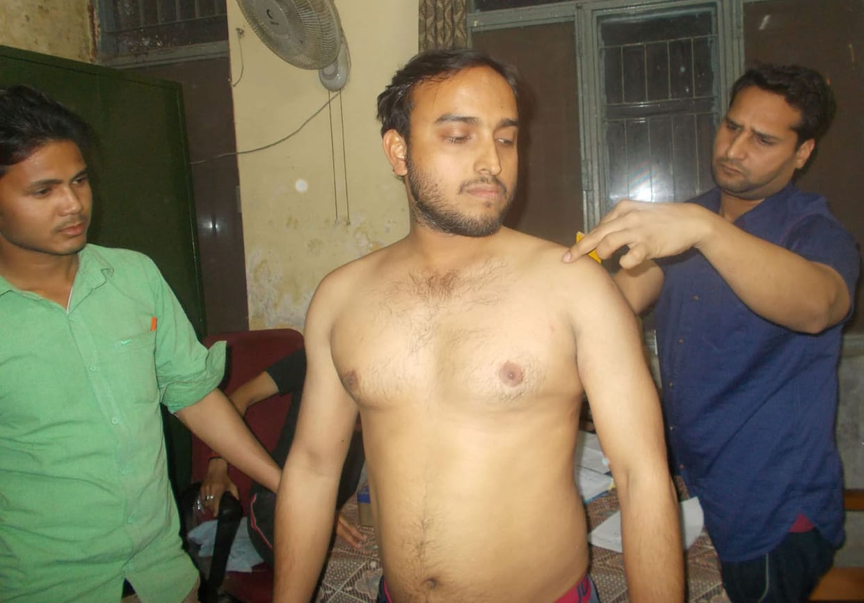 Bank manager attacked, injured
