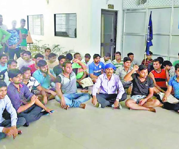 work stopped in campus in protest for attack on bbau vc