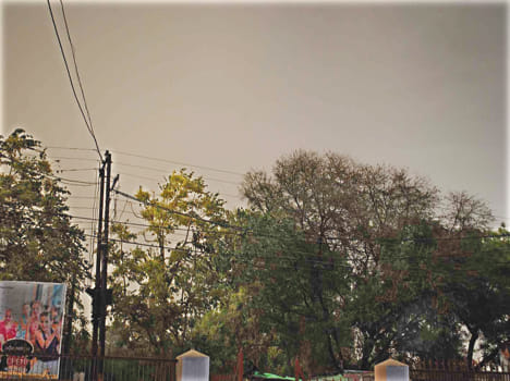 thunderstorm and rain gives relief from heat