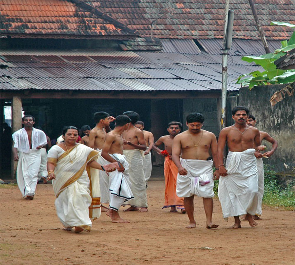Elephants are donated by devotees to the temple
