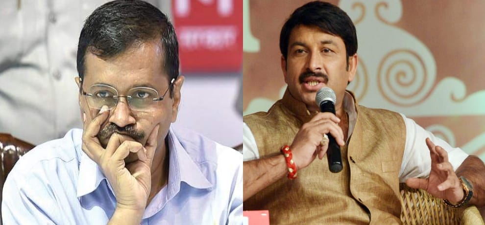  manoj tiwari raise questions on aam aadmi party over party donation