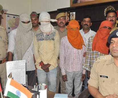  five arrested for raping a girl in Lucknow.