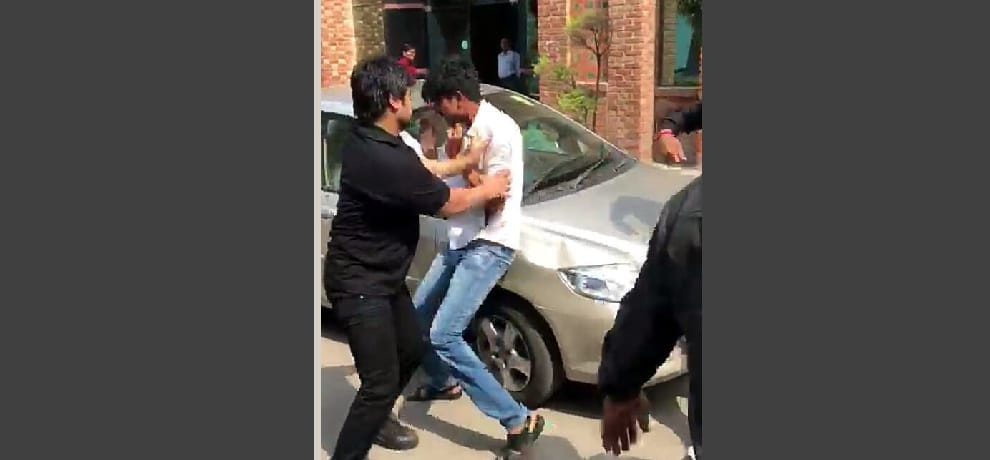  Students protest against recovery for Short Attendance at Sharda University Greater Noida