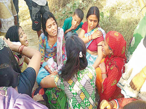Son killed, four injured including father