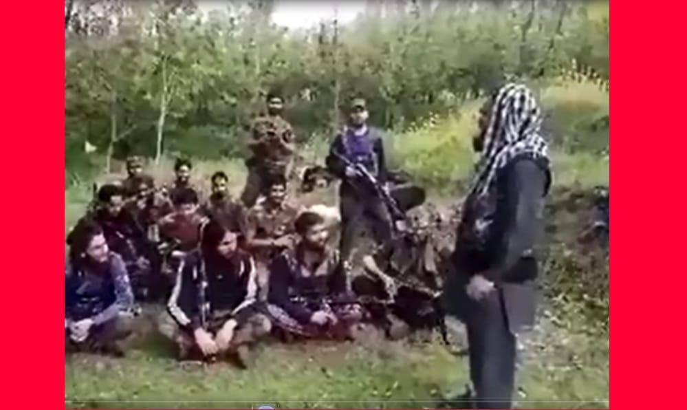 terrorist new video viral in kashmir