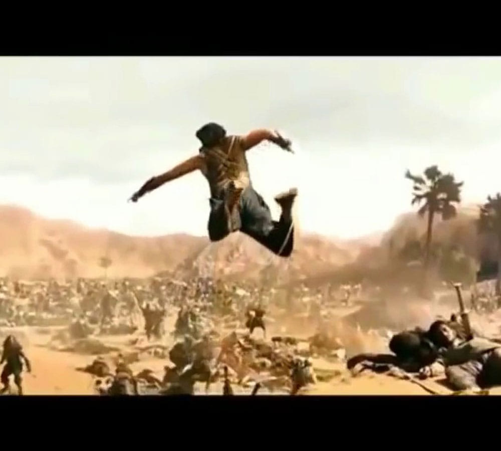bahubali actor prabhas and rana daggubati real stunt