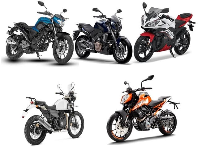 best five bike in two lakh rupees budget segment