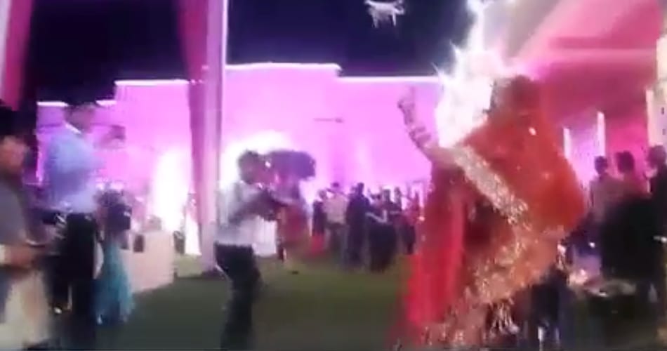 bride entry on bike in mandap and one boy killed in blast due to crackers