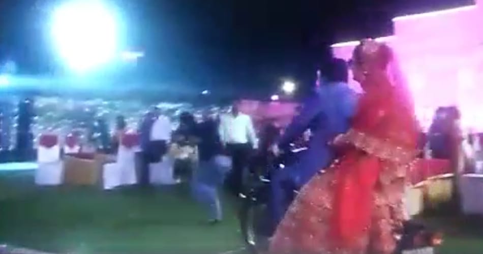 bride entry on bike in mandap and one boy killed in blast due to crackers