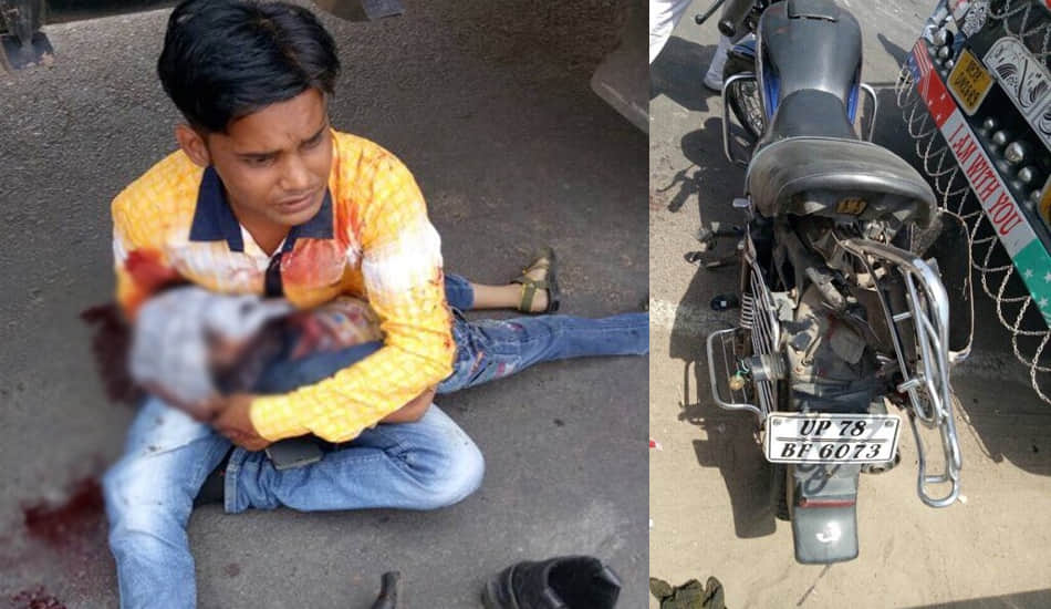 child death in road accident at kanpur