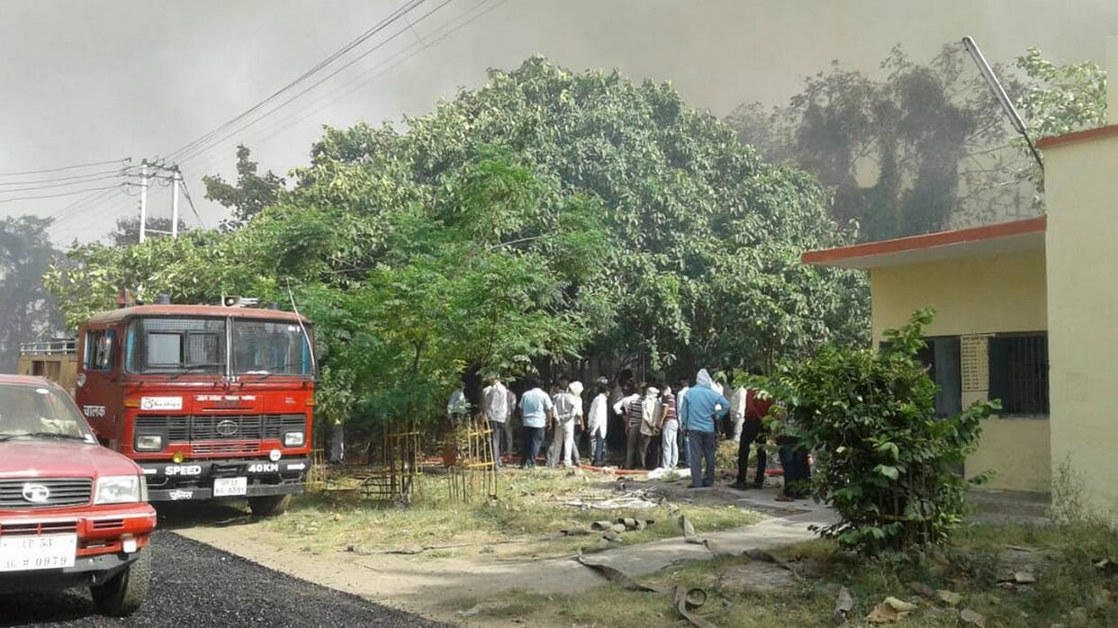 Fire in workshop