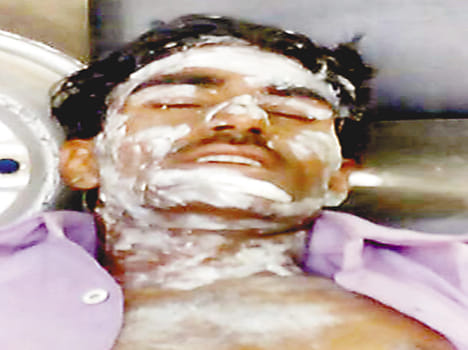 The bride's mother and brother screamed in the fire