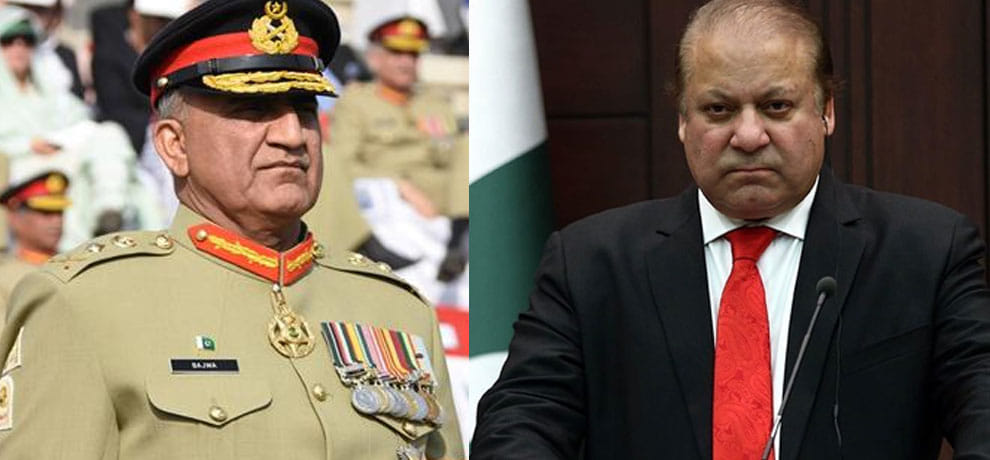 Pakistan's military has rejected Prime Minister Nawaz Sharif's decision