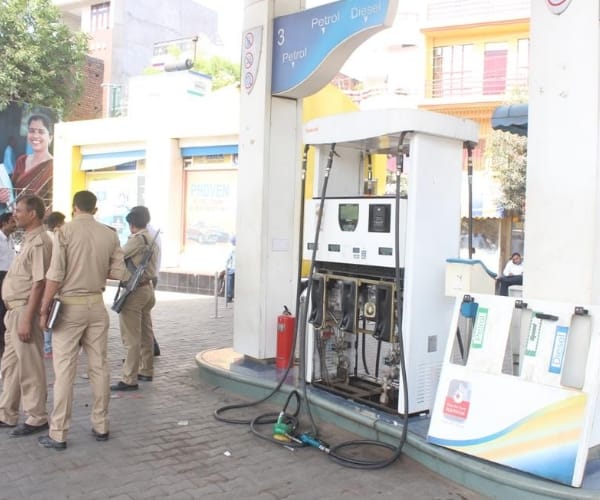 two petrol pump seized in Lucknow.