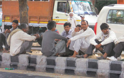 Going jobless at Labour Chowk, chandigarh news, labour day