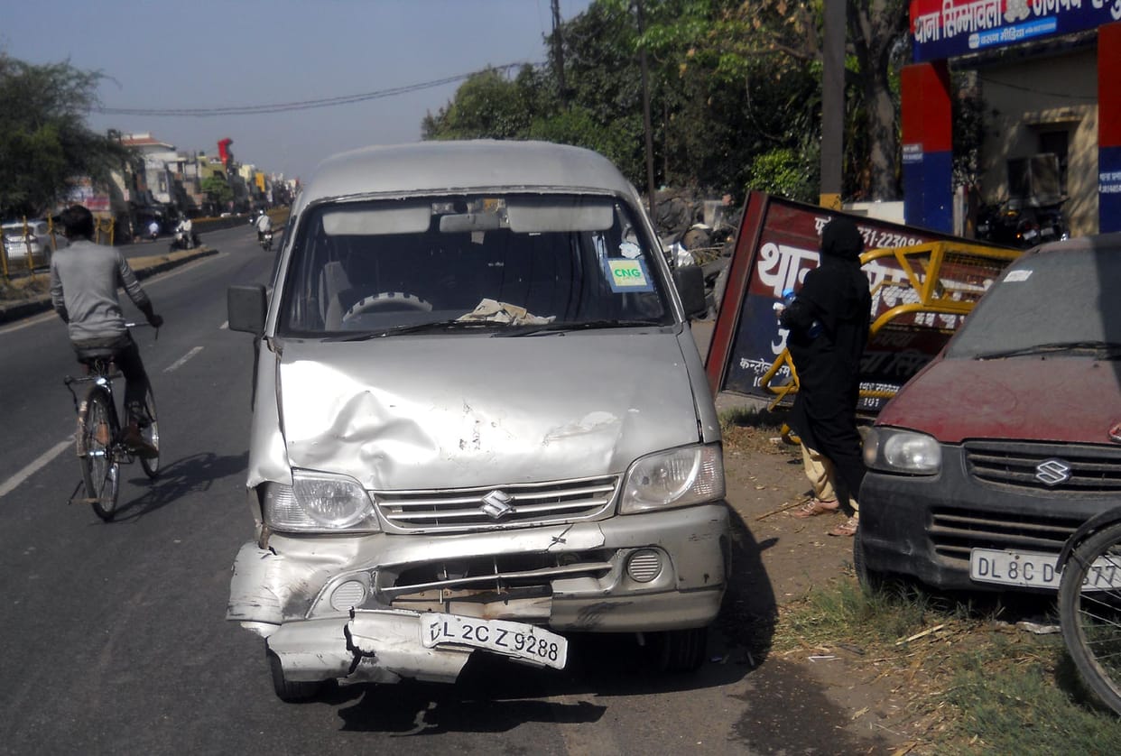 Nine injured including three women.