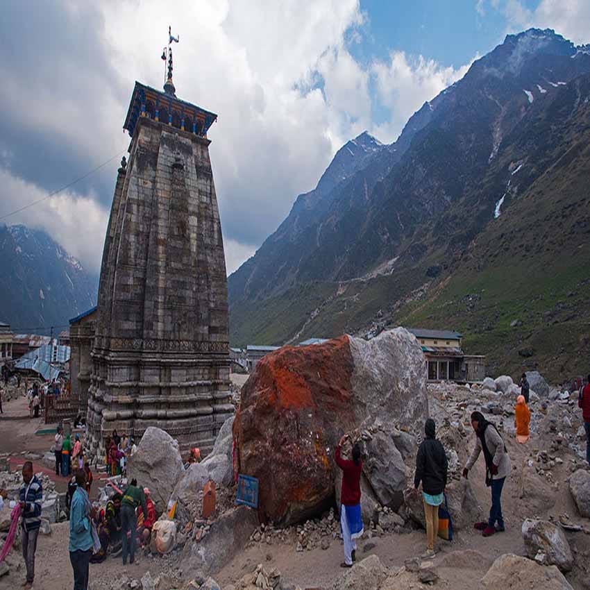 bheem shila saved kedarnath temple from flash flood