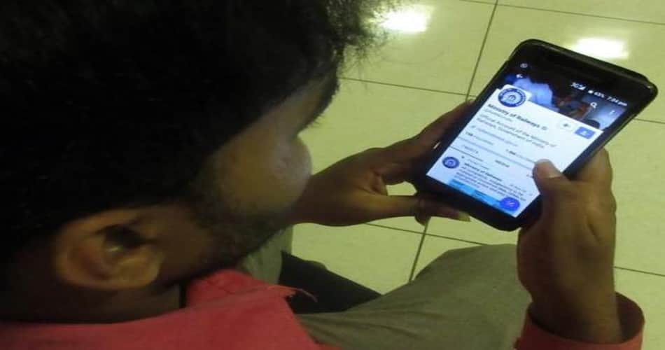 twetter has became a best facility in railway