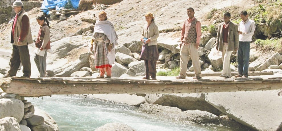 Barot Bridge in Mandi, Construction Yet not completed by Himachal govt and officers