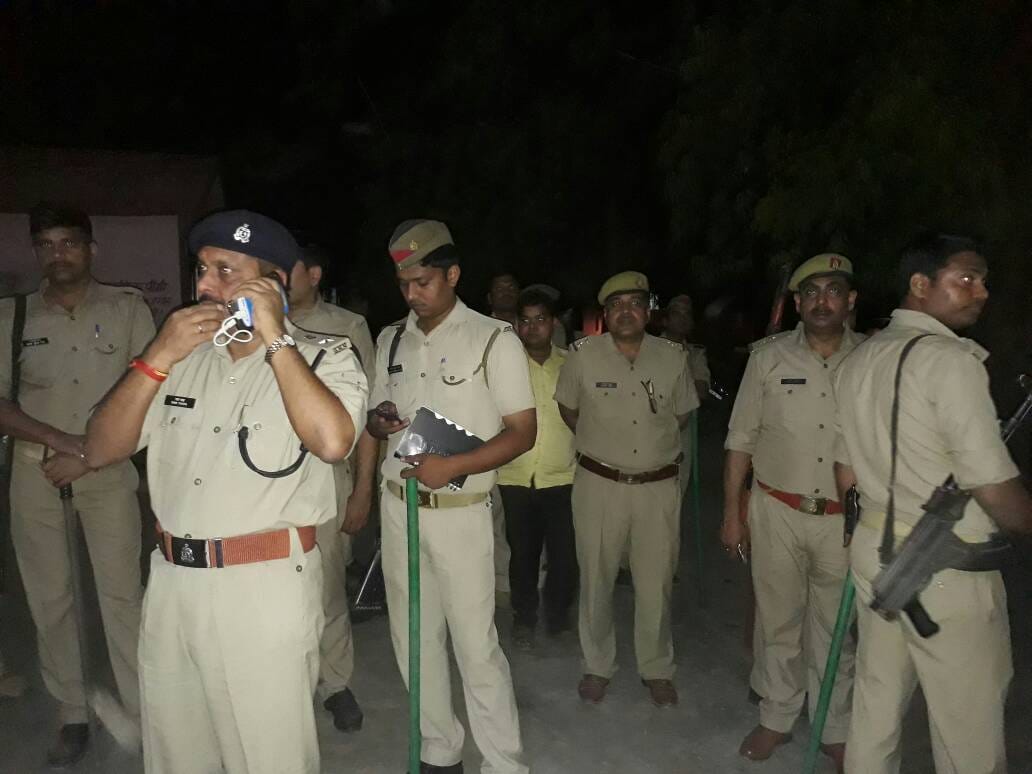Tension prevailed in Mandola, Police-PAC deployed