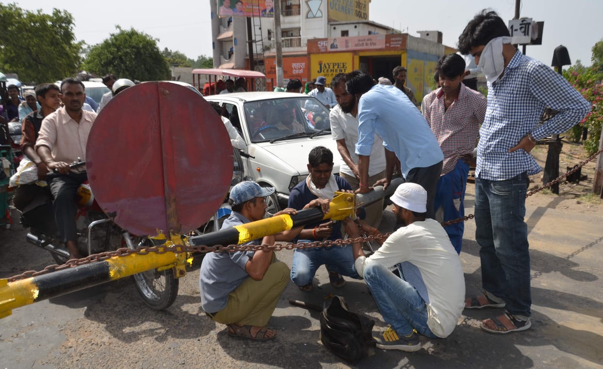 train accident remain safe in bhadohi at uttar pradesh