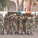 Mortal remains of Indian soldiers, whose bodies were mutilated by Pak Army being taken to Jammu