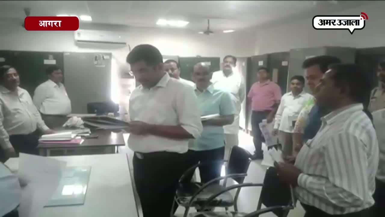 आगरा वीसी का निरीक्षण