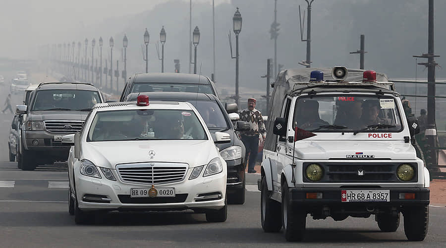 After Beacons banned, VIPs go to town with sirens and hooters