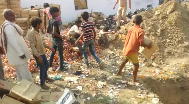children employed for destroying the liquor