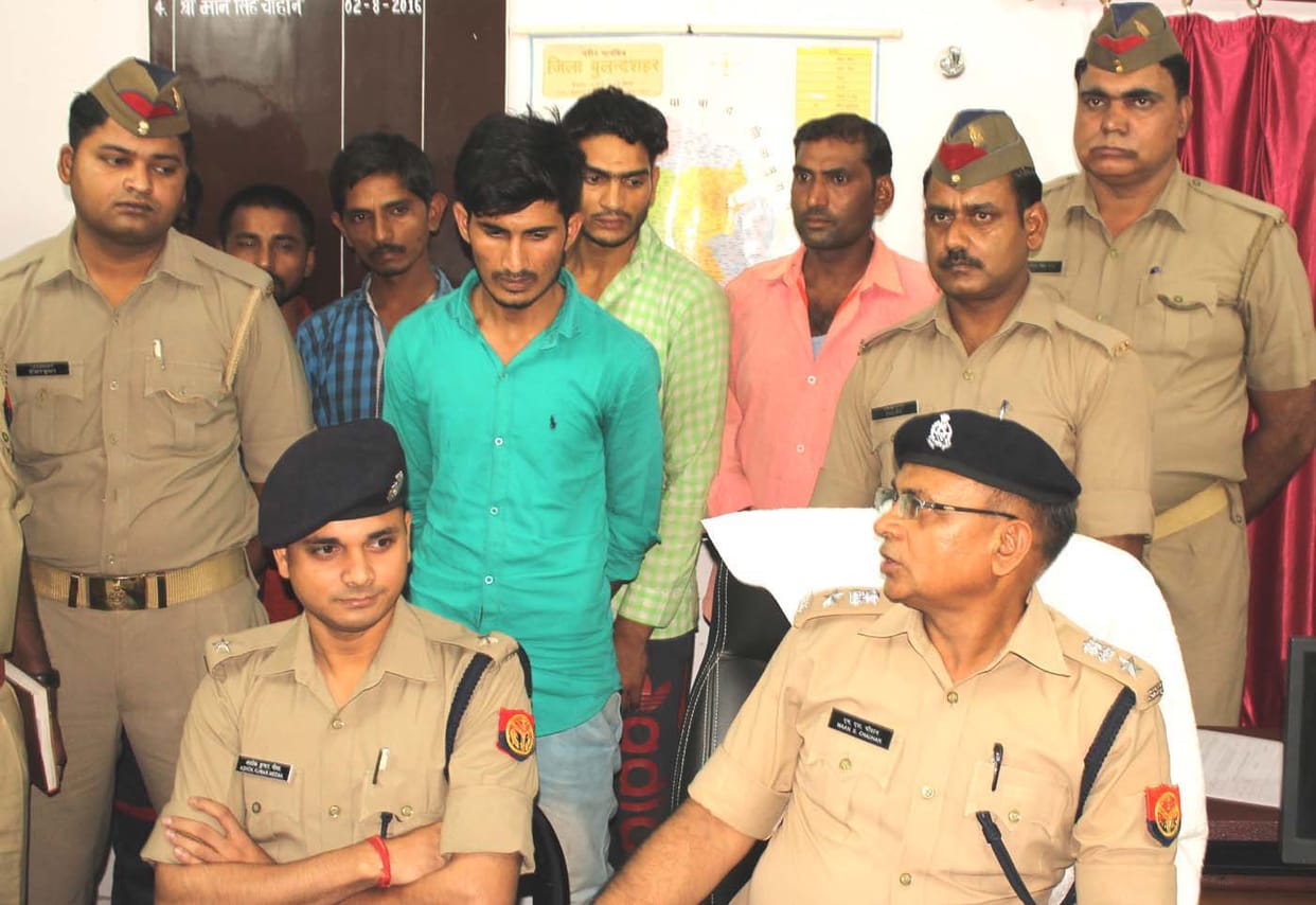 Arrested robbers robbing a truck full of 10 million