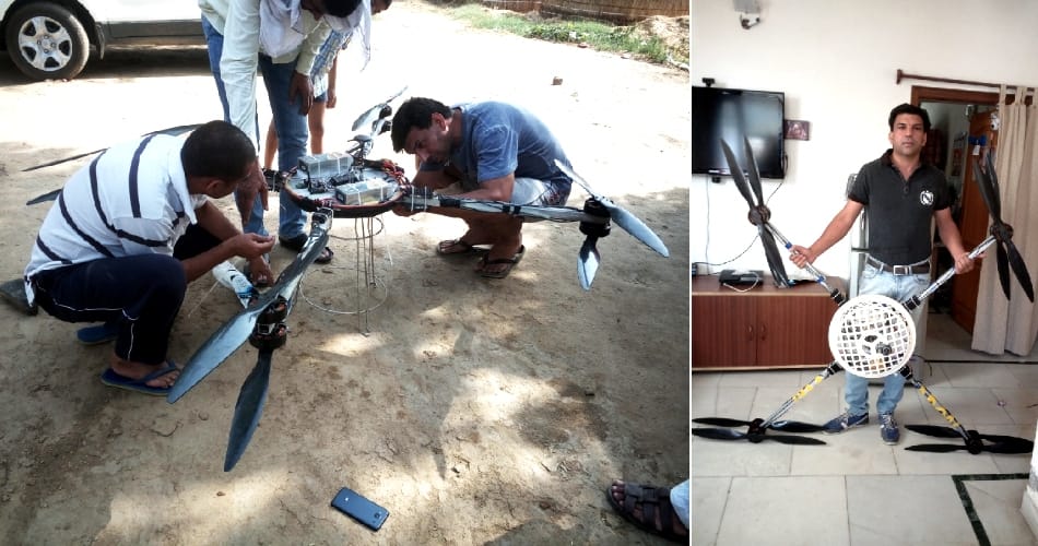 first weight carrying drone invented by ashwani sihag