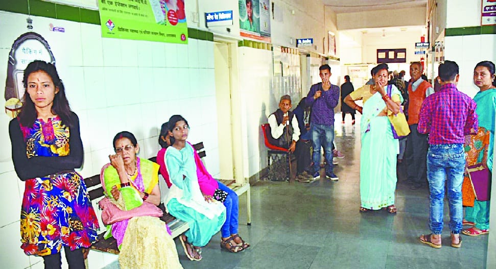  Patients looking for doctors in district hospital