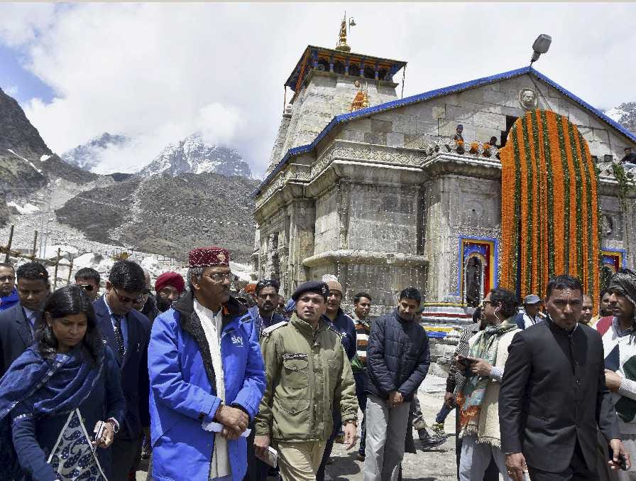 decoration of kedarnath dham for chardham yatra 2017