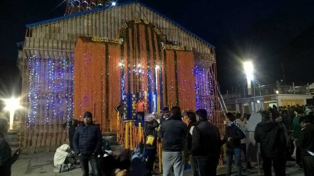 decoration of kedarnath dham for chardham yatra 2017
