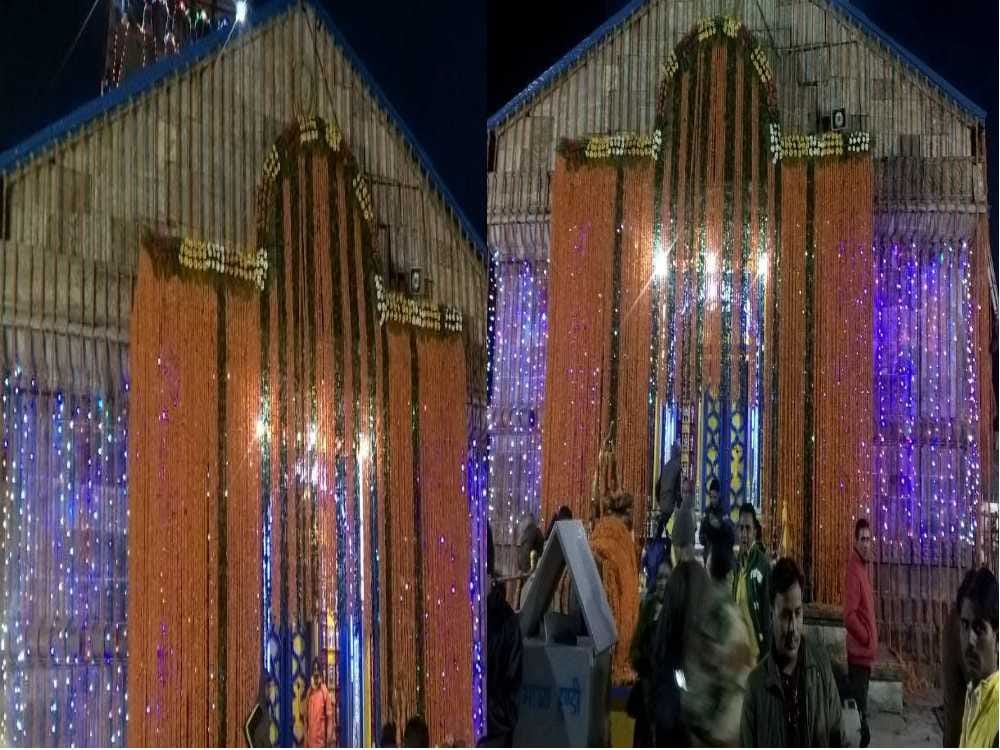 decoration of kedarnath dham for chardham yatra 2017