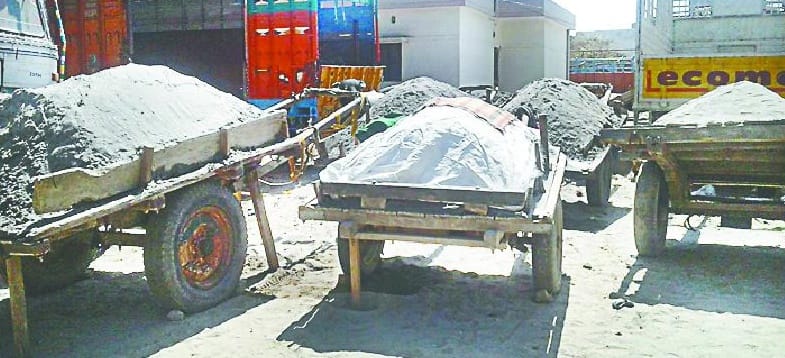 Illegal sand mining issue